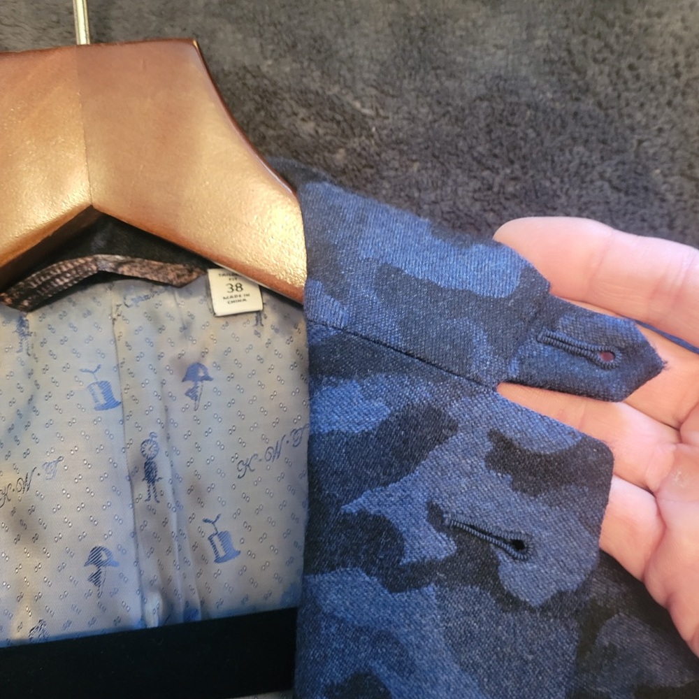 Robert Graham Camouflage Patterned Blazer